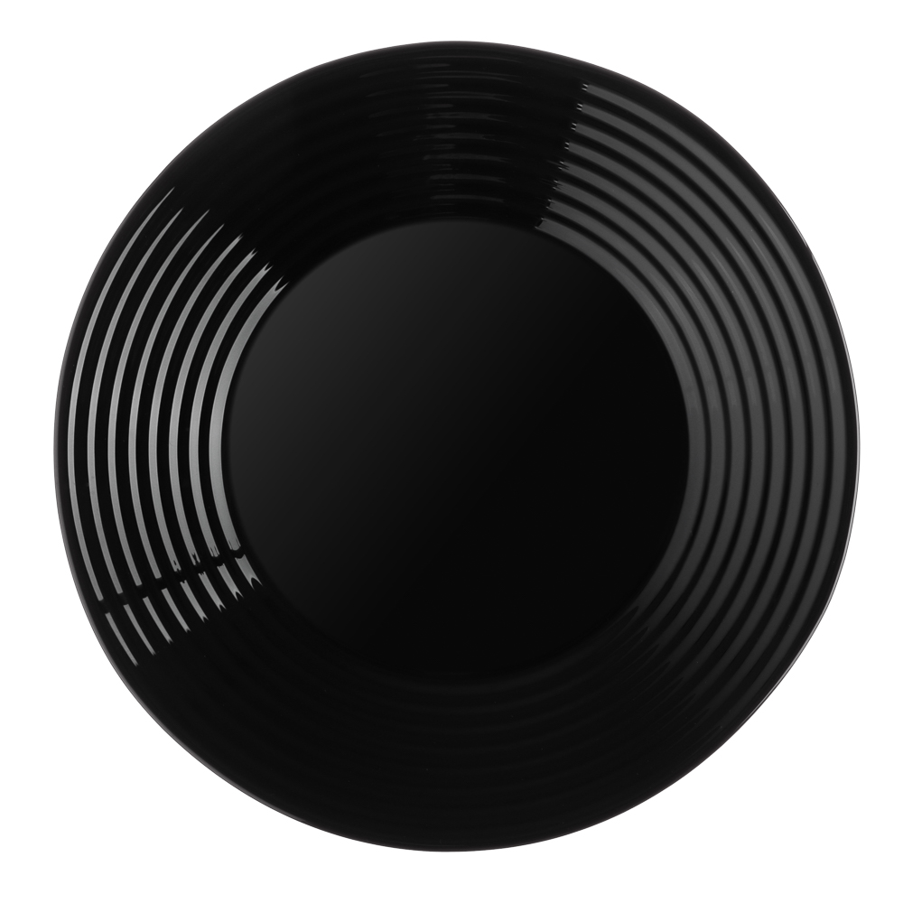 MILLIMI Бароло Тарелка подстановочная 26,6см черная опаловое стекло, арт.№ 818-365