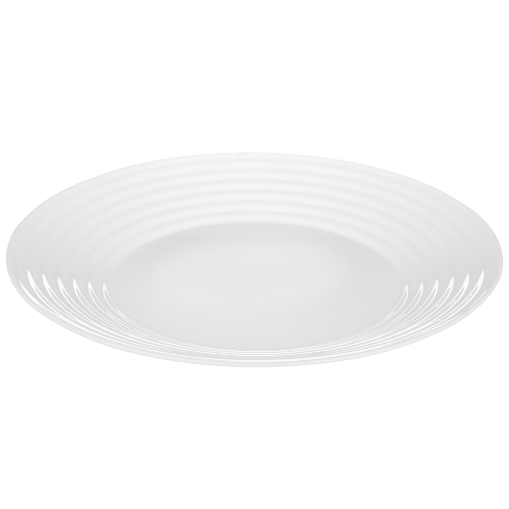 MILLIMI Бароло Тарелка обеденная 24см белая опаловое стекло, арт.№ 818-366