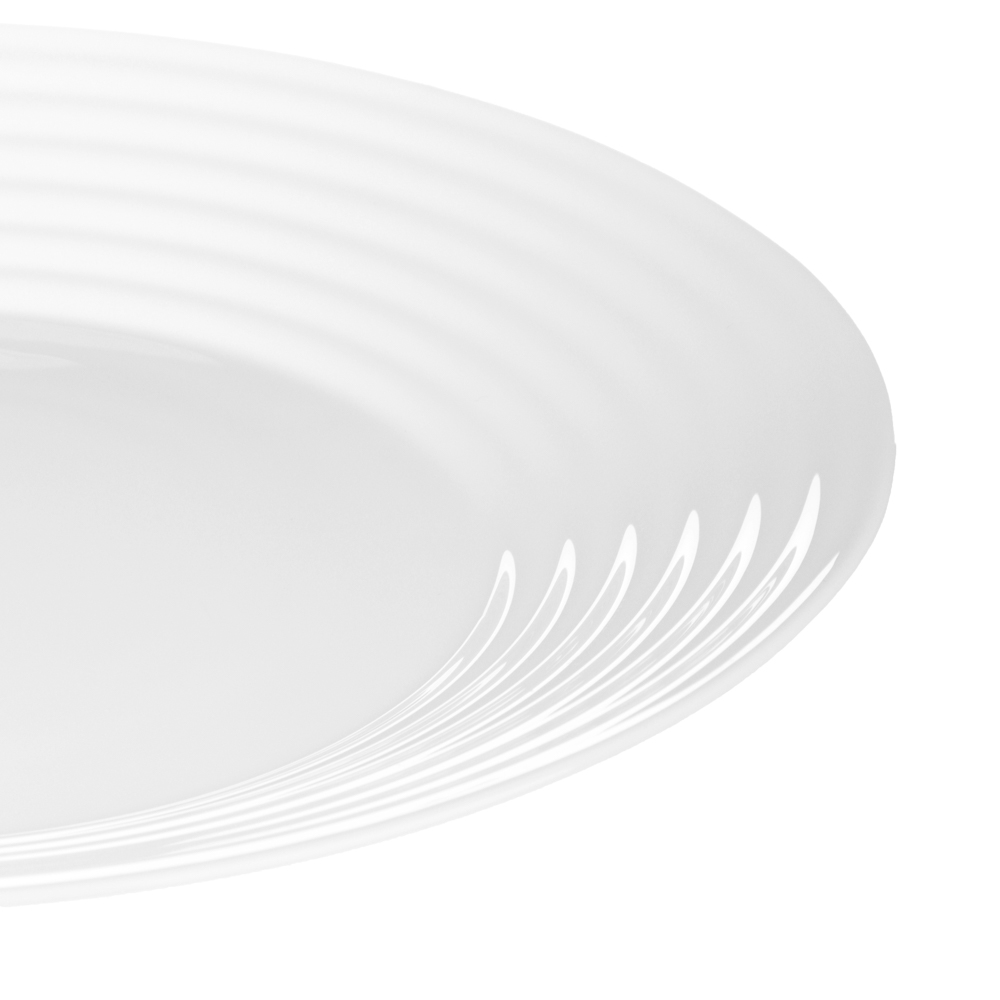 MILLIMI Бароло Тарелка обеденная 24см белая опаловое стекло, арт.№ 818-366
