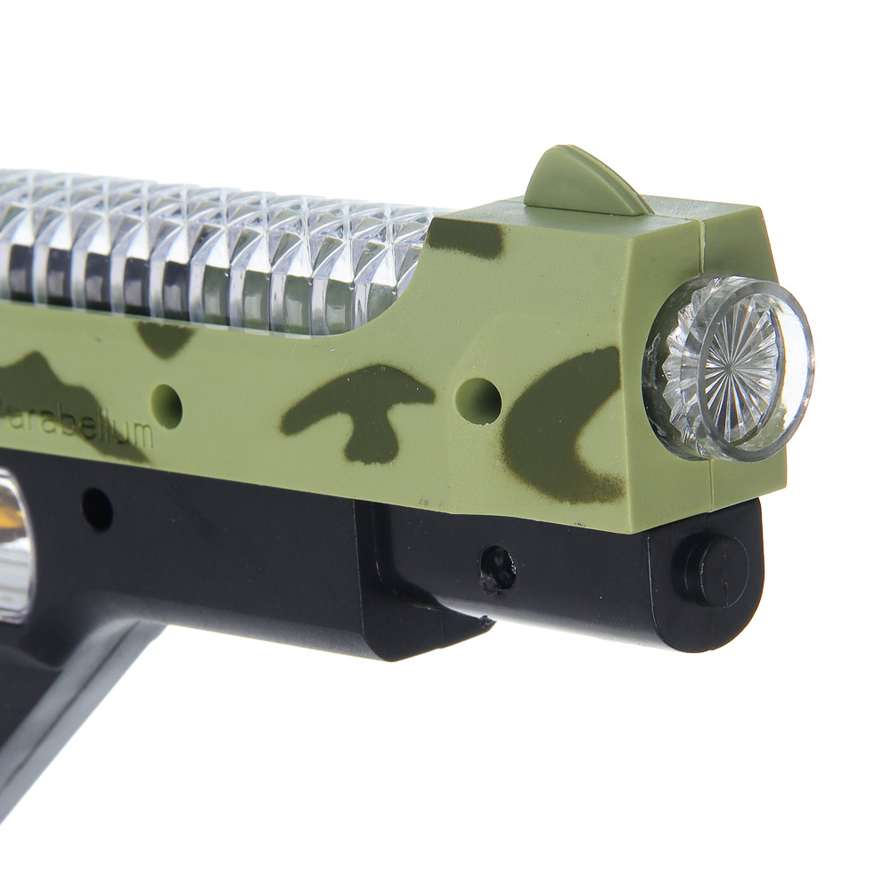 ИГРОЛЕНД Пистолет "Защитник", свет, звук, 3хАА, PP, 24,5x3,5х14,5 см, 3 дизайна, арт.№ 261-790