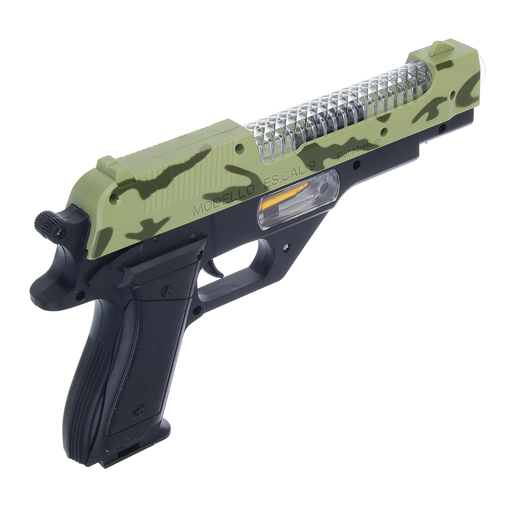 ИГРОЛЕНД Пистолет "Защитник", свет, звук, 3хАА, PP, 24,5x3,5х14,5 см, 3 дизайна, арт.№ 261-790