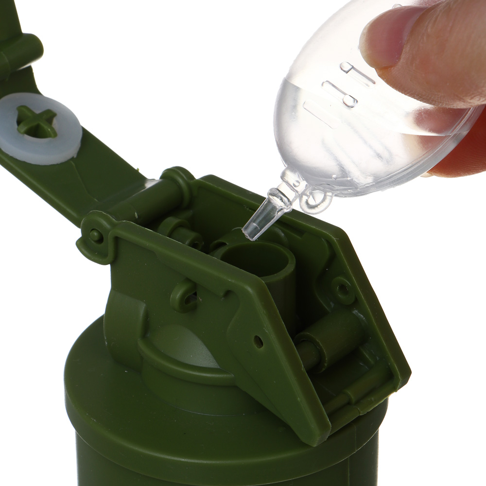 ИГРОЛЕНД Граната с дымом, свет, звук, 3хАА, ABS, 14х21,5х6 см, 2 дизайна, арт.№ 261-791