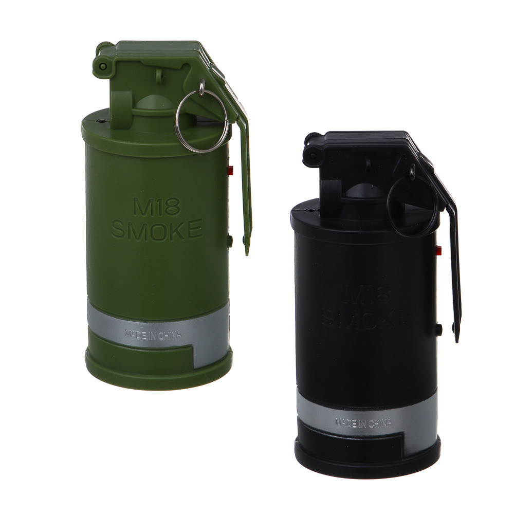 ИГРОЛЕНД Граната с дымом, свет, звук, 3хАА, ABS, 14х21,5х6 см, 2 дизайна, арт.№ 261-791