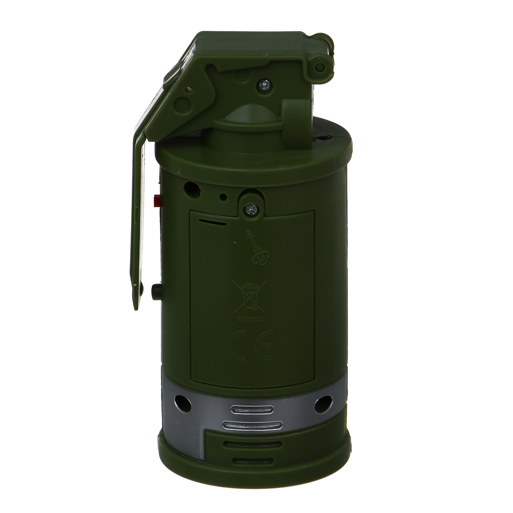 ИГРОЛЕНД Граната с дымом, свет, звук, 3хАА, ABS, 14х21,5х6 см, 2 дизайна, арт.№ 261-791