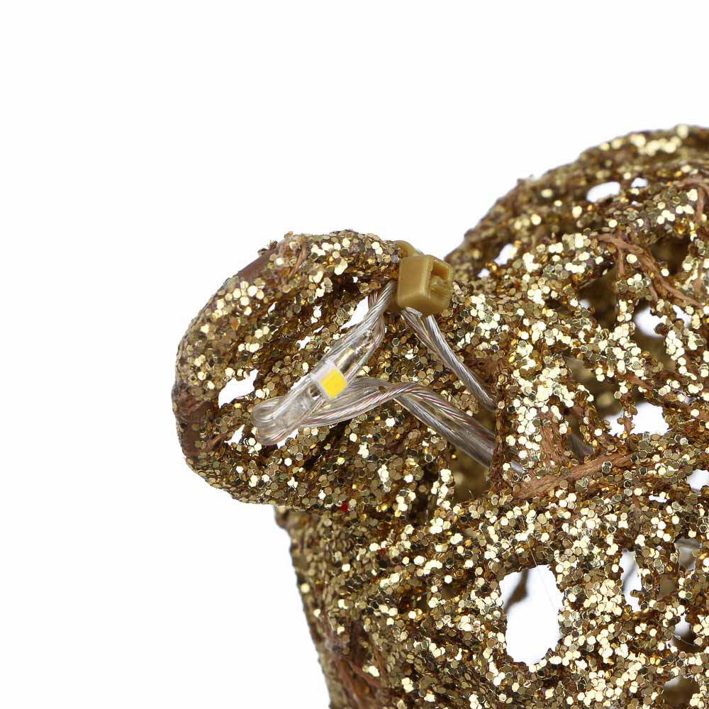 СНОУ БУМ Олень, 20 LED, 30 см, шампань, постоянное свечение, арт.№ 306-092