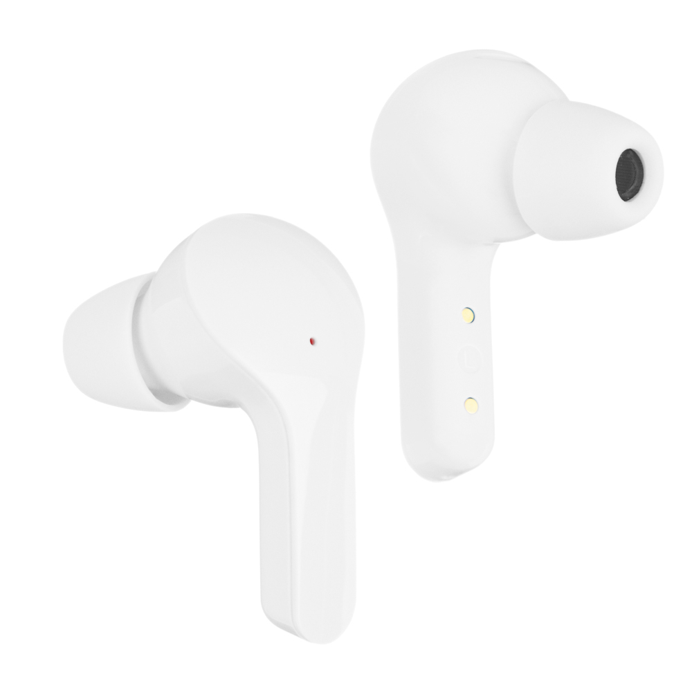 Наушники беспроводные TWS BY SnowPods внутриканальные, 30/150mAh, индикация уровня заряда, белый, арт.№ 410-273