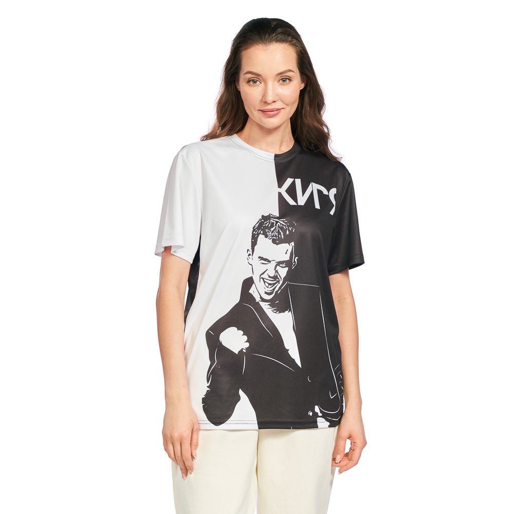 Футболка спортивная для взрослых "КИРЯ", размер L, 100% полиэстер, 4 дизайна, арт.№ 006-009