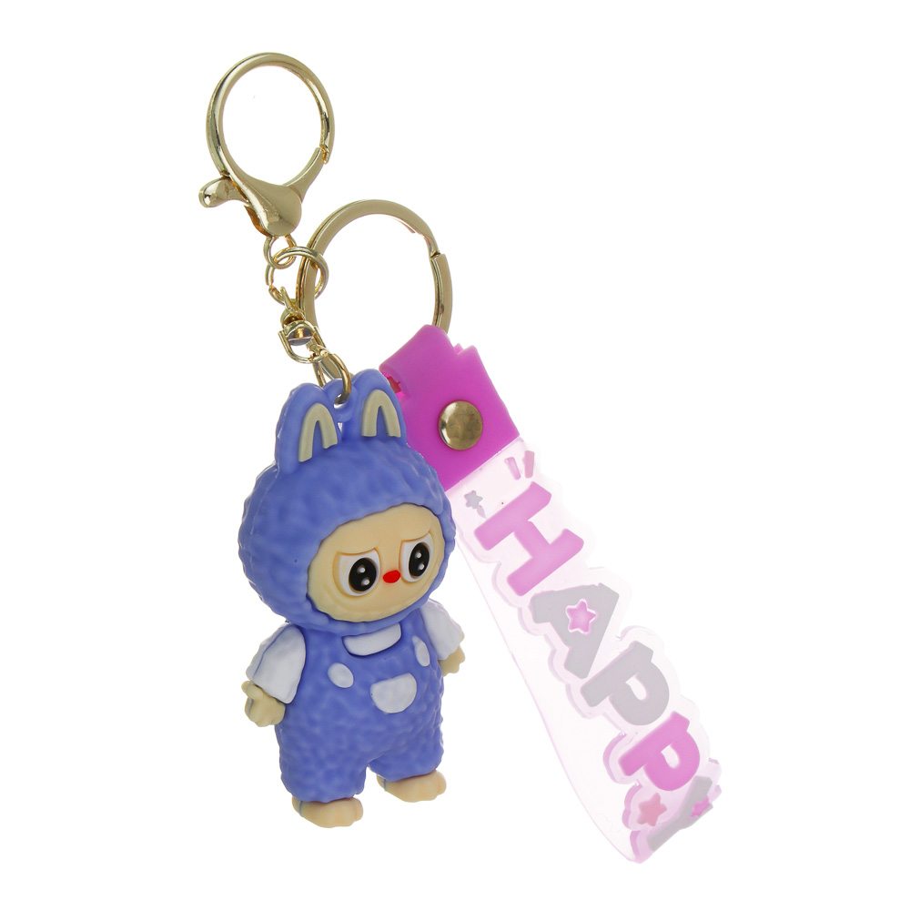 Брелок с игрушкой, 6х8 см, полипропилен, 16 дизайнов, арт.№ 295-284