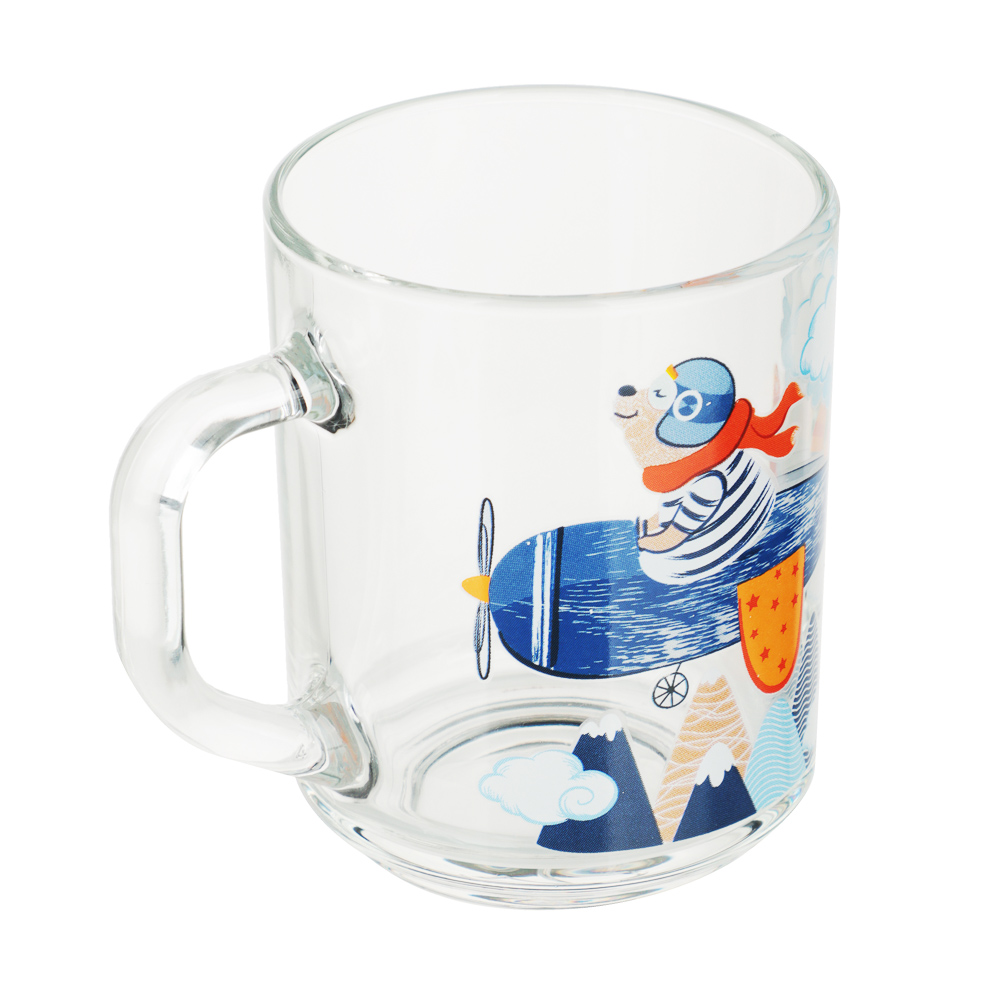 Набор для завтрака "Авиаторы", 3 предмета: кружка 200мл, салатник 12,7см (0,46л), тарелка 19,6см, арт.№ 829-229