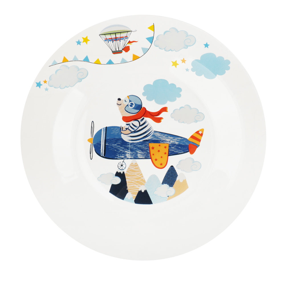 Набор для завтрака "Авиаторы", 3 предмета: кружка 200мл, салатник 12,7см (0,46л), тарелка 19,6см, арт.№ 829-229