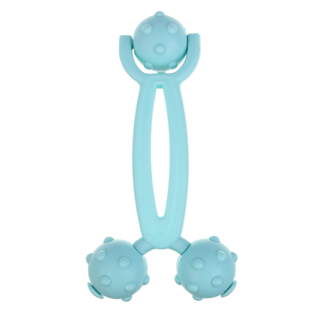 SILAPRO Массажер 16х8см, 3 роллера, PP, арт.№ 192-098