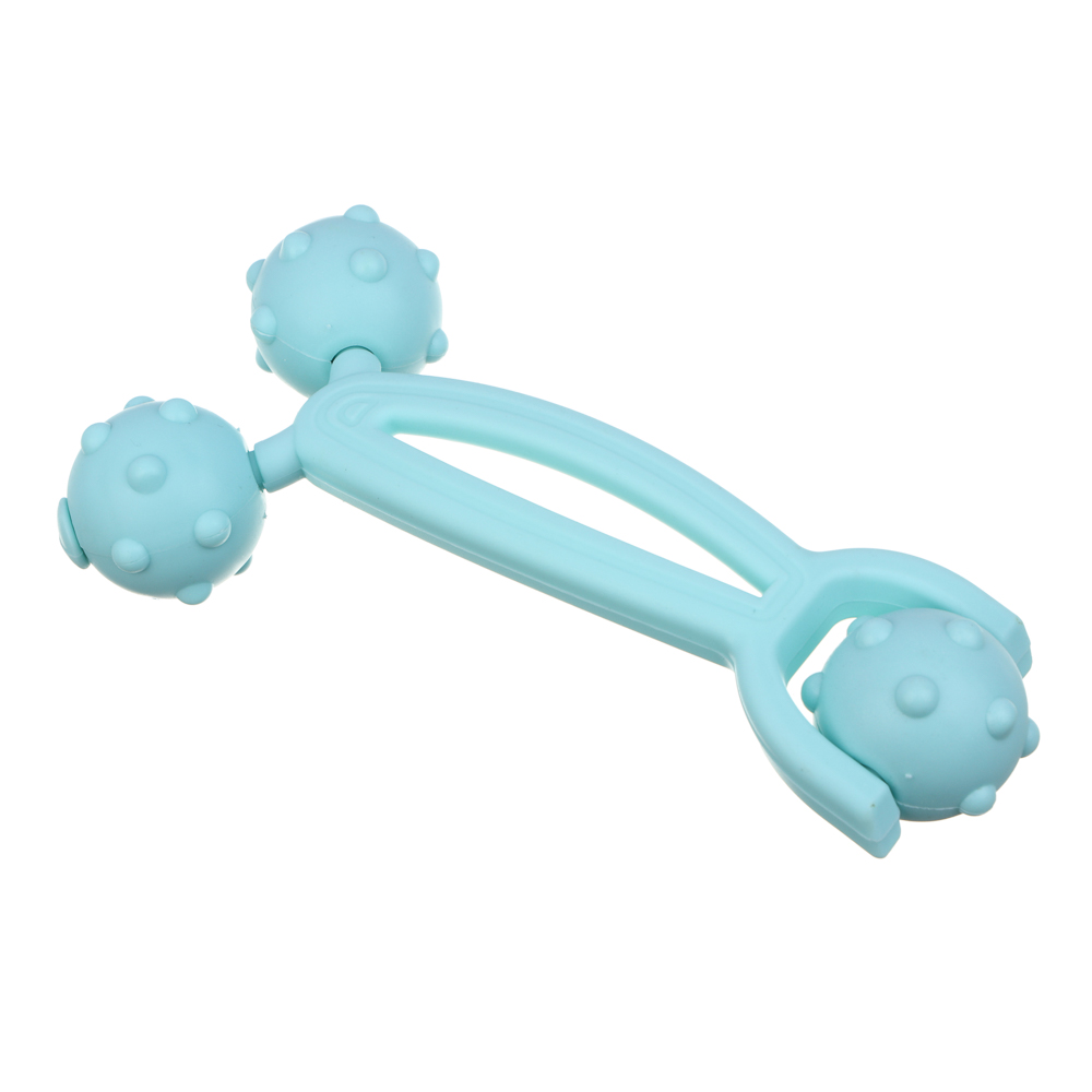 SILAPRO Массажер 16х8см, 3 роллера, PP, арт.№ 192-098