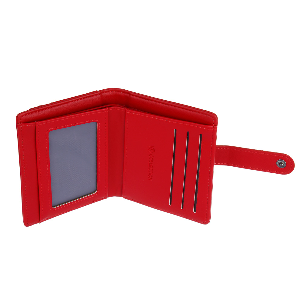 ЮL Мальветта Кошелек-кардхолдер с отделением для купюр на кнопке, полиуретан, 11,8х9,5х2, 5см, 2 цвета, КЖ24-13, арт.№ 303-028