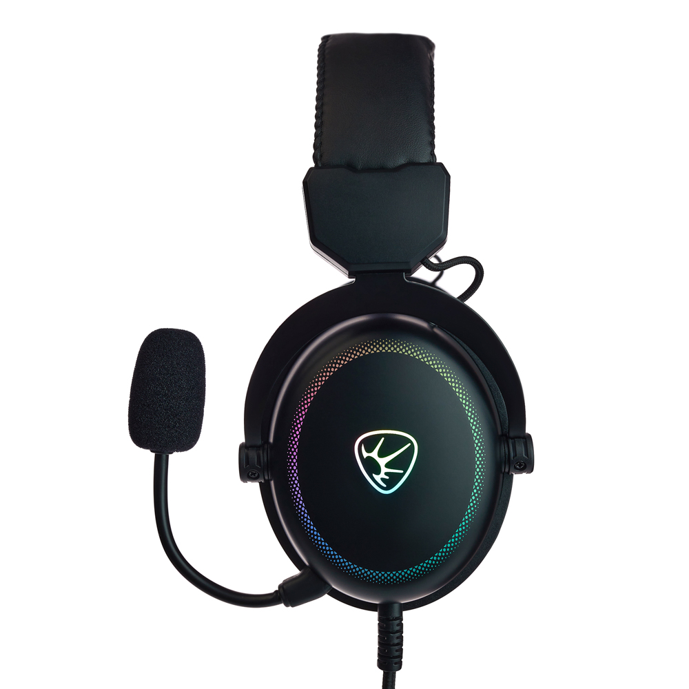 Наушники проводные с микрофоном игровые BY Kabuto Type-C USB(A)3,2 м, VS7.1, настр. RGB подсветка, арт.№ 410-091