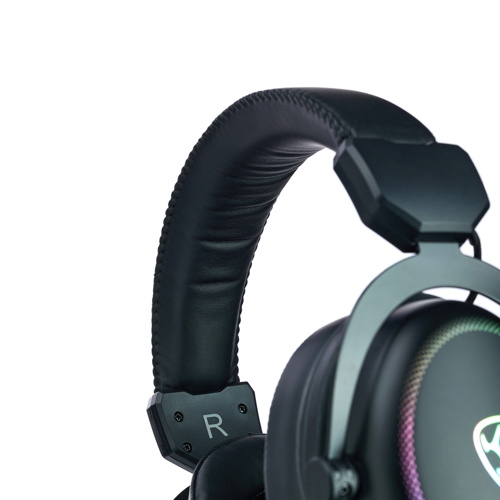 Наушники проводные с микрофоном игровые BY Kabuto Type-C USB(A)3,2 м, VS7.1, настр. RGB подсветка, арт.№ 410-091