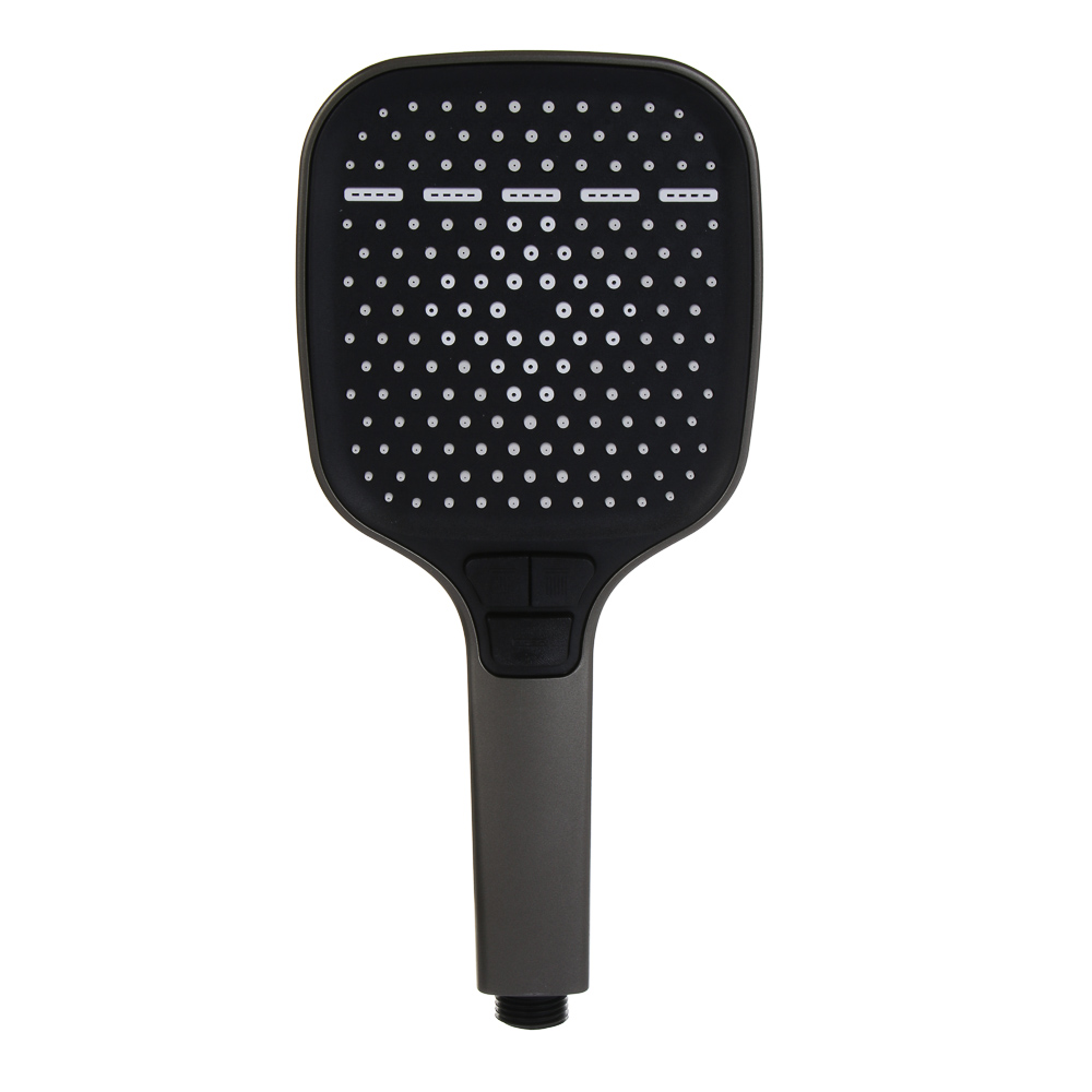 RAIN Лейка для душа с водопадом, 4 режима, 120х125мм, графит, арт.№ 582-102