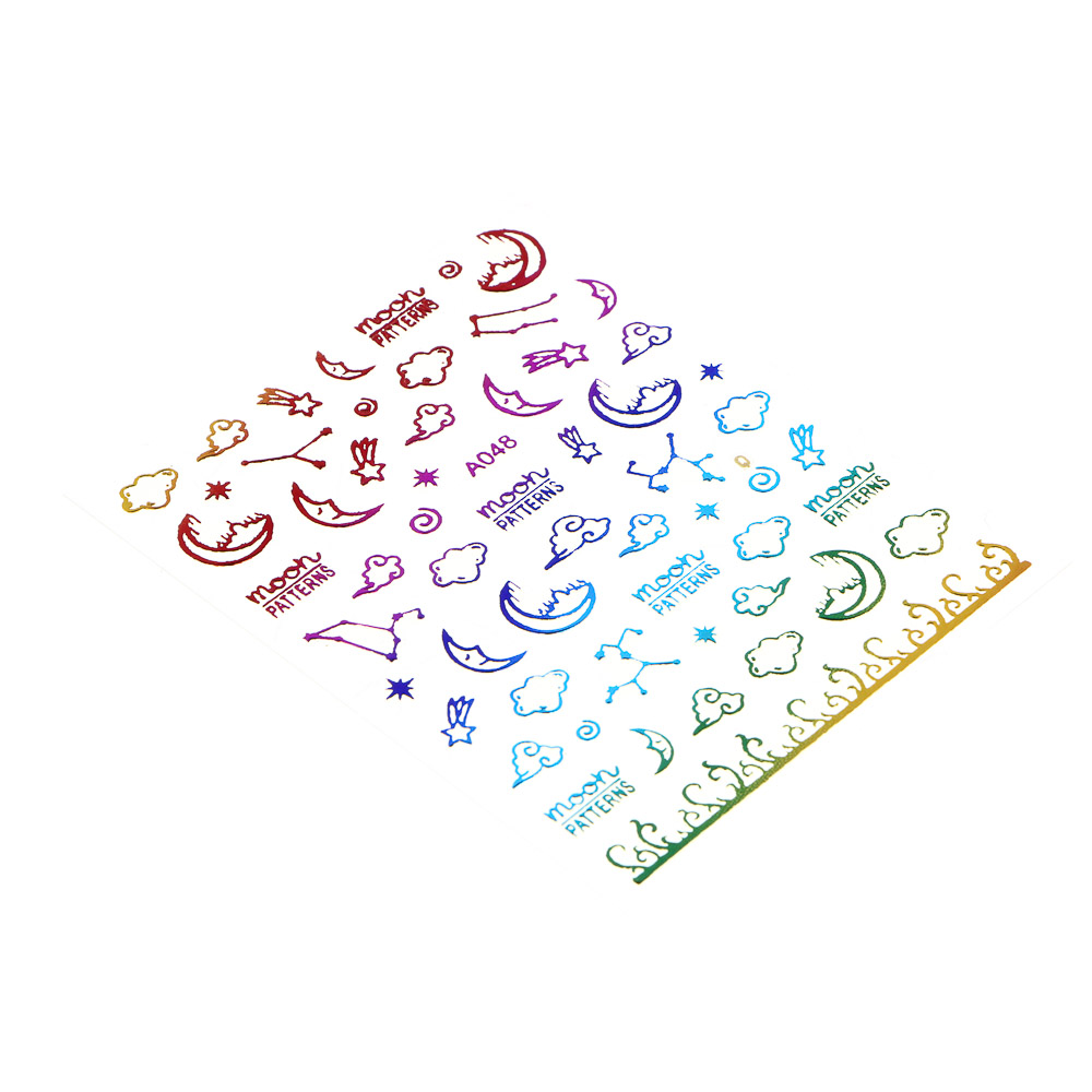 ХОББИХИТ Наклейки на ногти 5D, ПЭТ, бумага, 9х7 см, 10 дизайнов, арт.№ 283-133