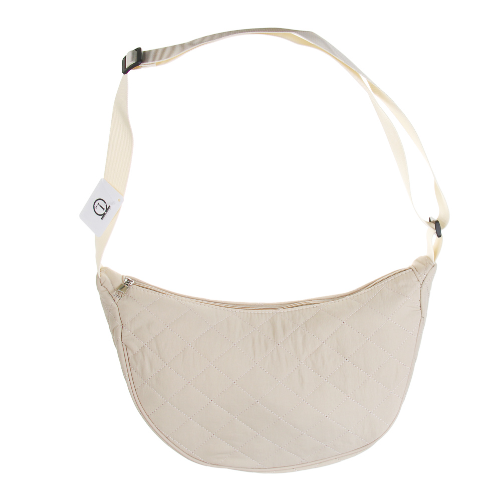 Сумка стеганая на молнии с длинным ремнем ЮL Фридом, 34x21x12 см, полиэстер, 2-3 цвета, арт.№ 337-221