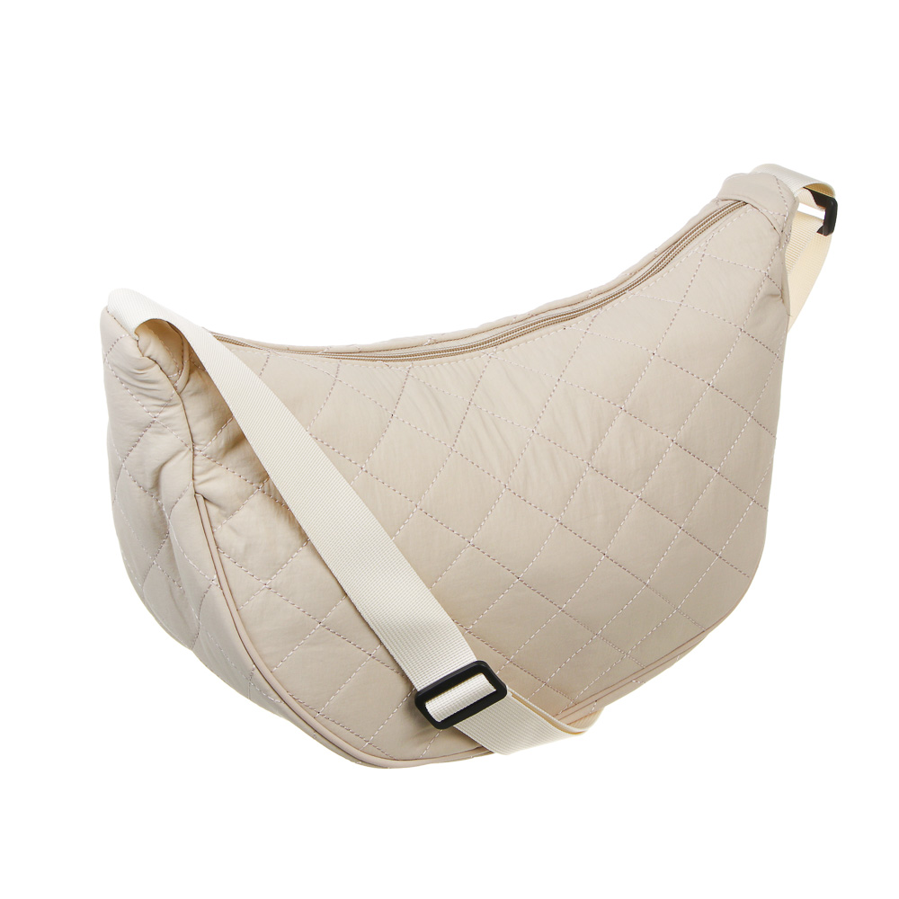 Сумка стеганая на молнии с длинным ремнем ЮL Фридом, 34x21x12 см, полиэстер, 2-3 цвета, арт.№ 337-221