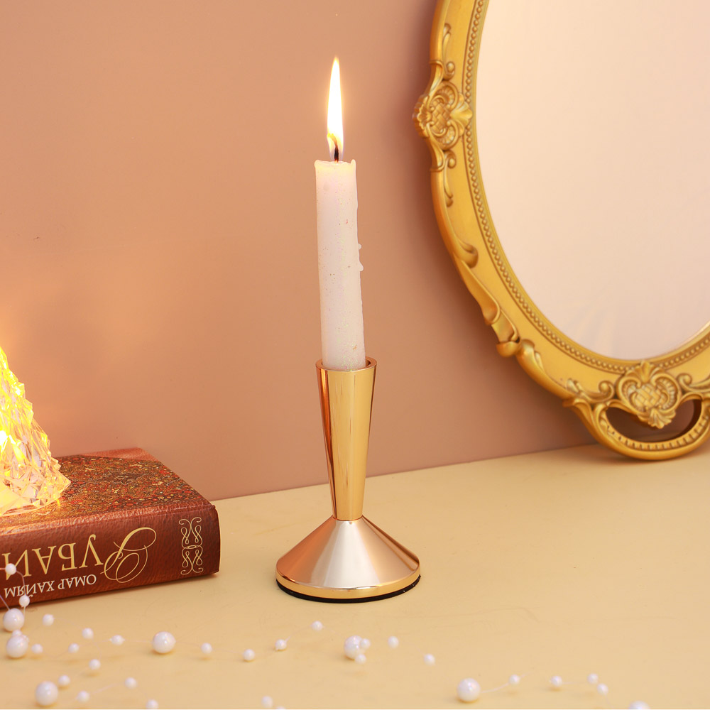 Набор из 3-х подсвечников, 6,5х8,3см, 6,5х10,3см, 6,5х12,6см, металл, арт.93, арт.№ 477-238