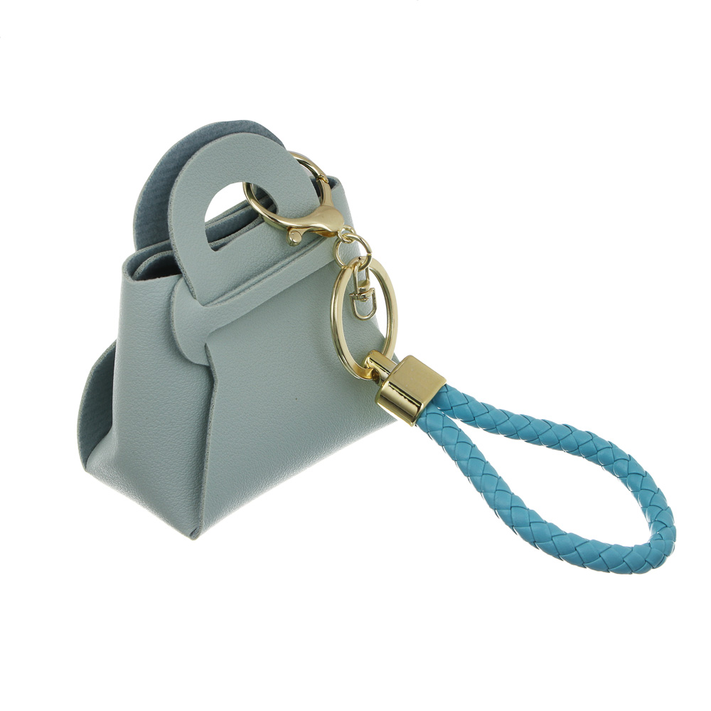 Подвеска брелок в виде сумочки тм ЮL , ПУ, металл, 9х7,5х4 см, 6 цветов, #6, арт.№ 334-139