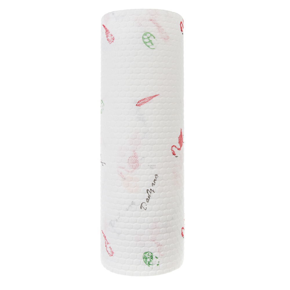 Салфетки для уборки тм VETTA, в рулоне, 50 шт, 25х25см, нетканый материал, 1 дизайн, арт.№ 448-367