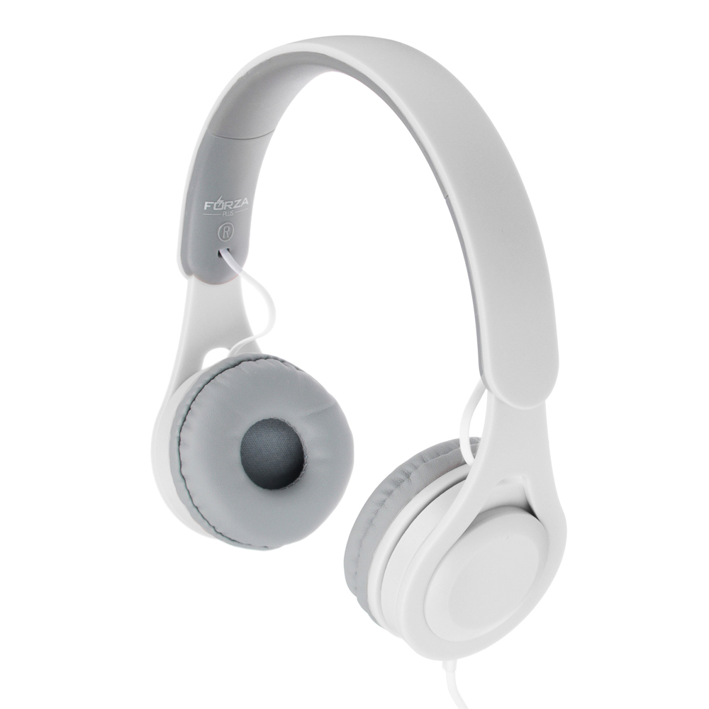 Наушники проводные накладные FORZA, кабель 120см, пластик, 3 цвета, арт.№ 410-038