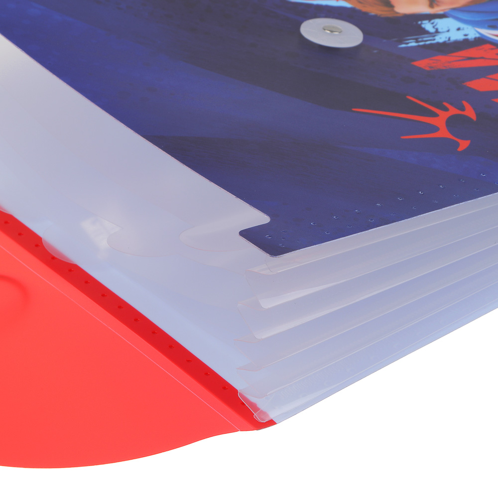 Папка-портфель BY Русские Супергерои "Пересвет" 32,8x24,8см, д/A4, 6отд., расшир, резинка, пл.0,6мм, арт.№ 801-029