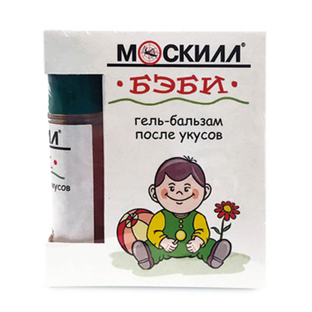 Гель-Бальзам после укусов насекомых МОСКИЛЛ БЭБИ Roll-on, 12 мл, арт.№ 963-010