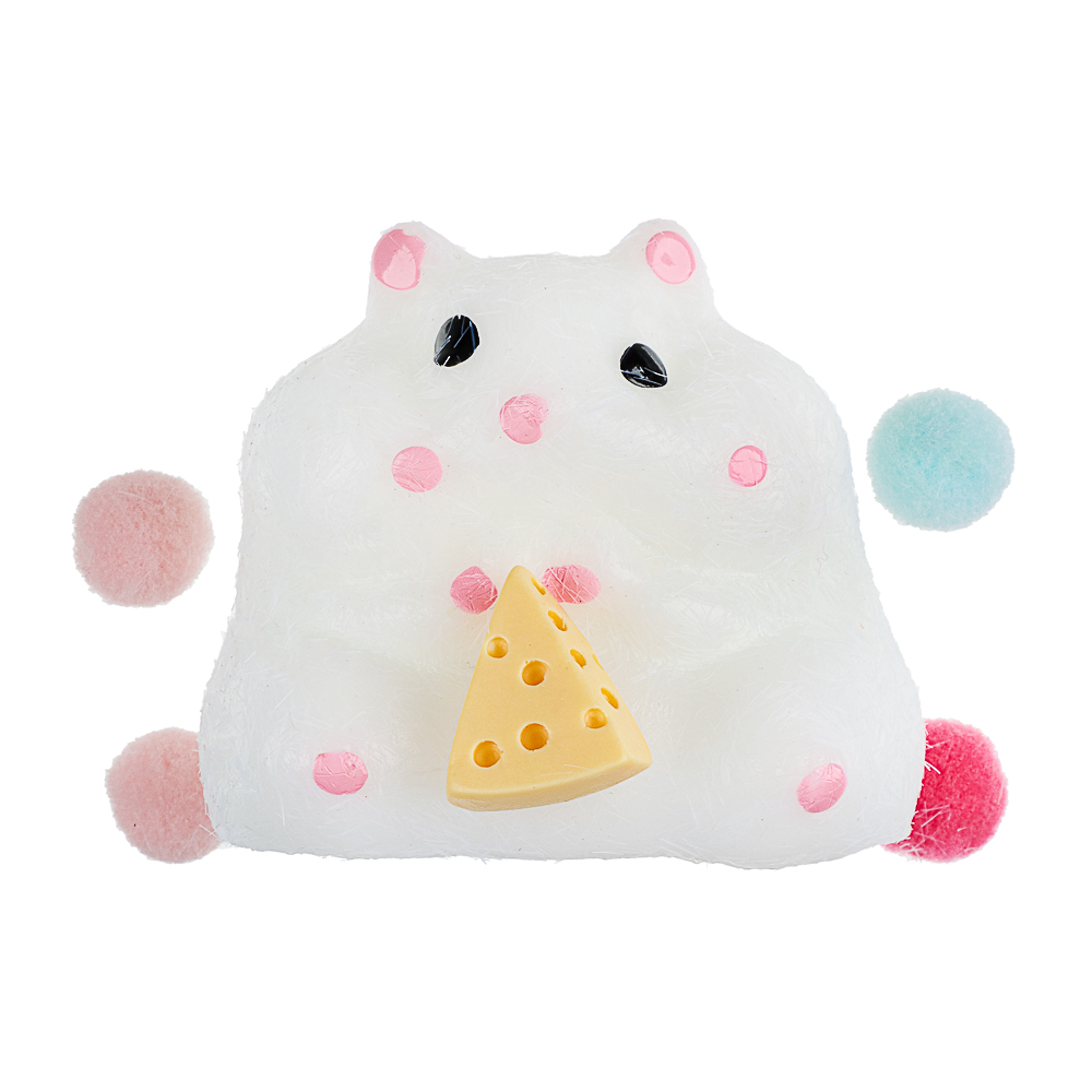 Игрушка Сквиш антистресс "Хомячок", TPR, 14х13х4см, 2 дизайна, арт.№ 297-142