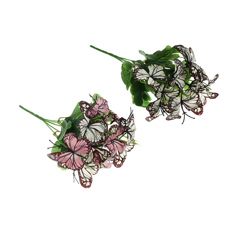 Букет искусственный тм LADECOR бабочки, 28 см, арт.№ 426-020