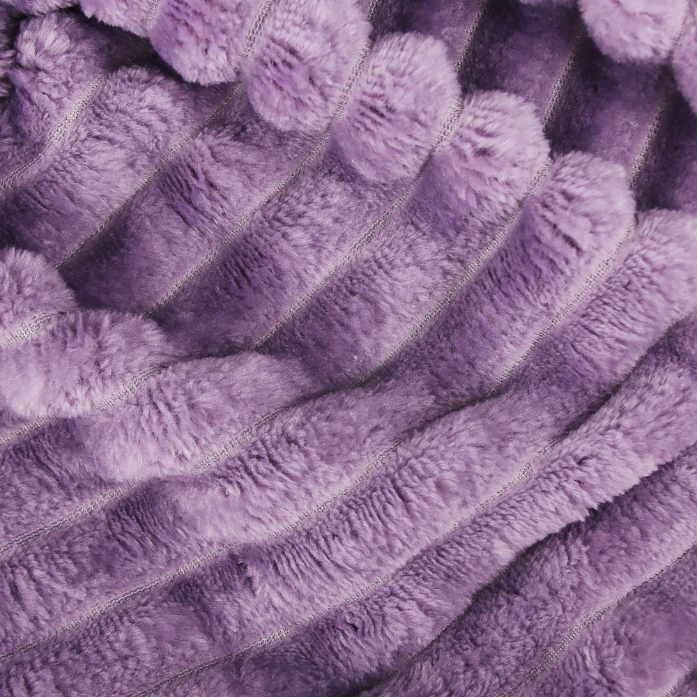 PROVANCE Плед, микрофибра, 180х200см, 280гр/м "Волна", лаванда MP, арт.№ 486-112