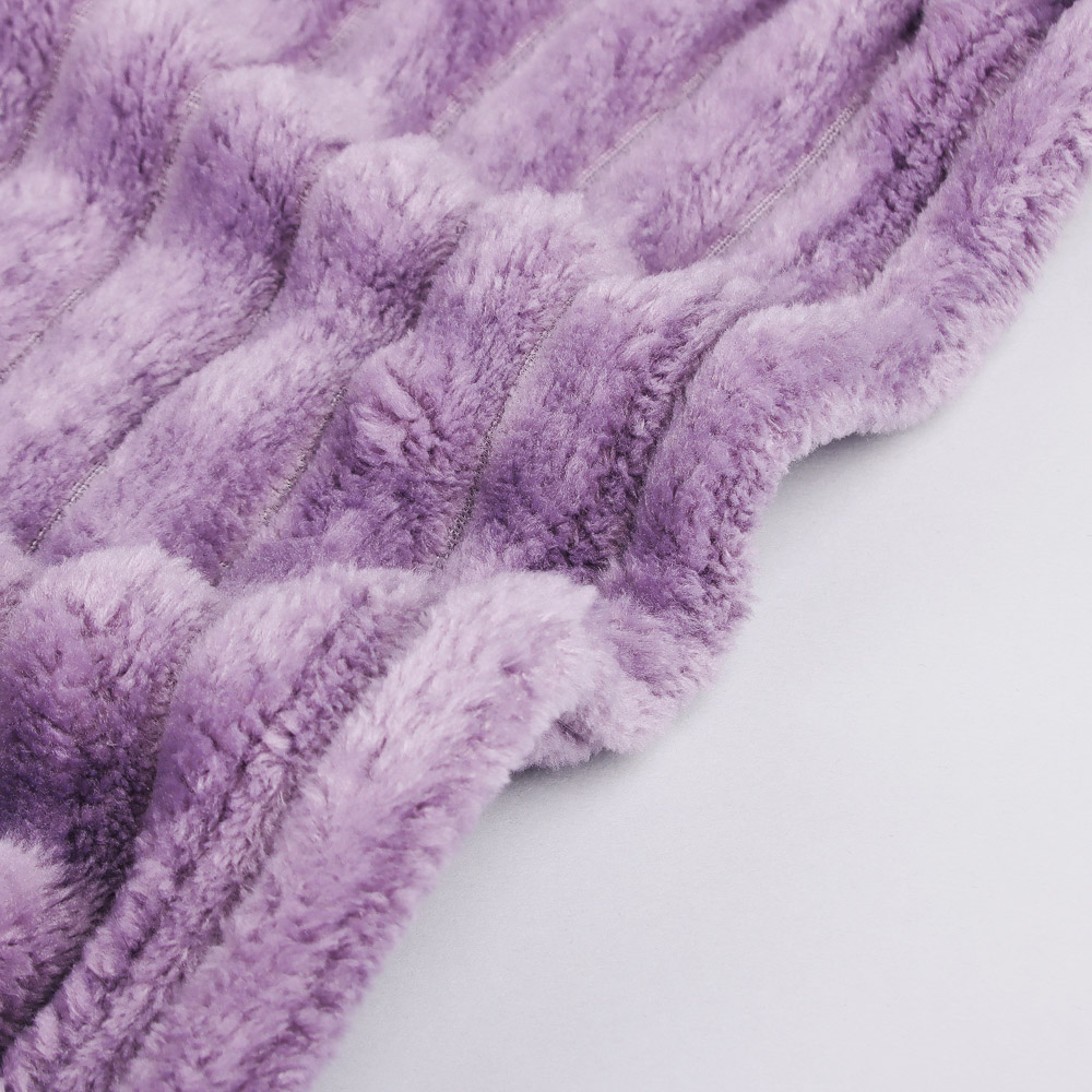 PROVANCE Плед, микрофибра, 180х200см, 280гр/м "Волна", лаванда MP, арт.№ 486-112