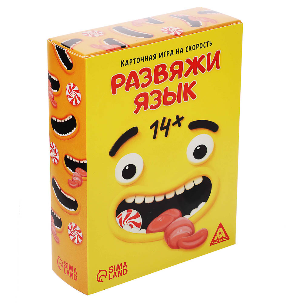 Игра на скорость "Развяжи язык", 75 карт, 14+, 3665044, арт.№ 538-248