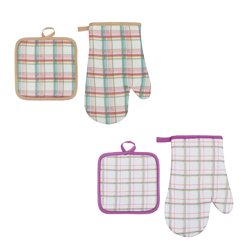 PROVANCE Ботаника Комплект прихваток 2шт, 17х17, 17х27, 100% полиэстер, 2 дизайна, арт.№ 488-190