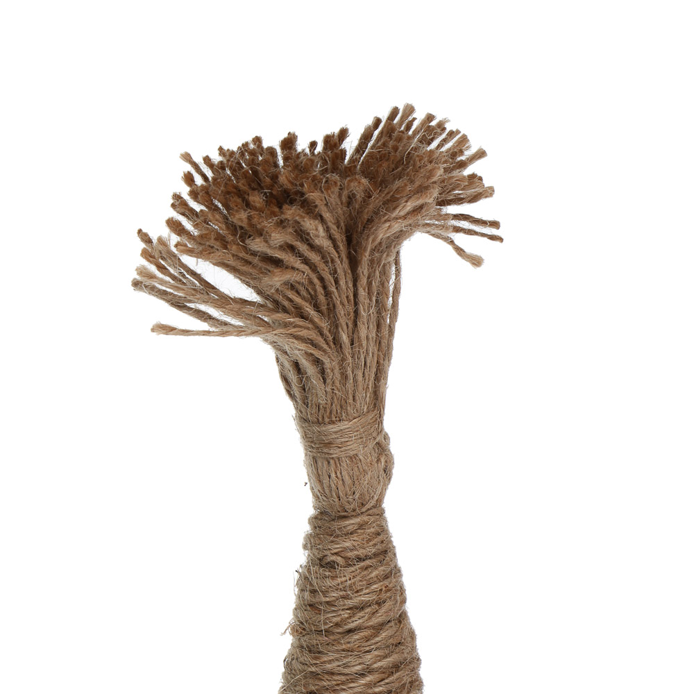 Фигурка новогодняя декоративная "Гном", 8,5x8,5x30,5см, веревка, арт.№ 509-928