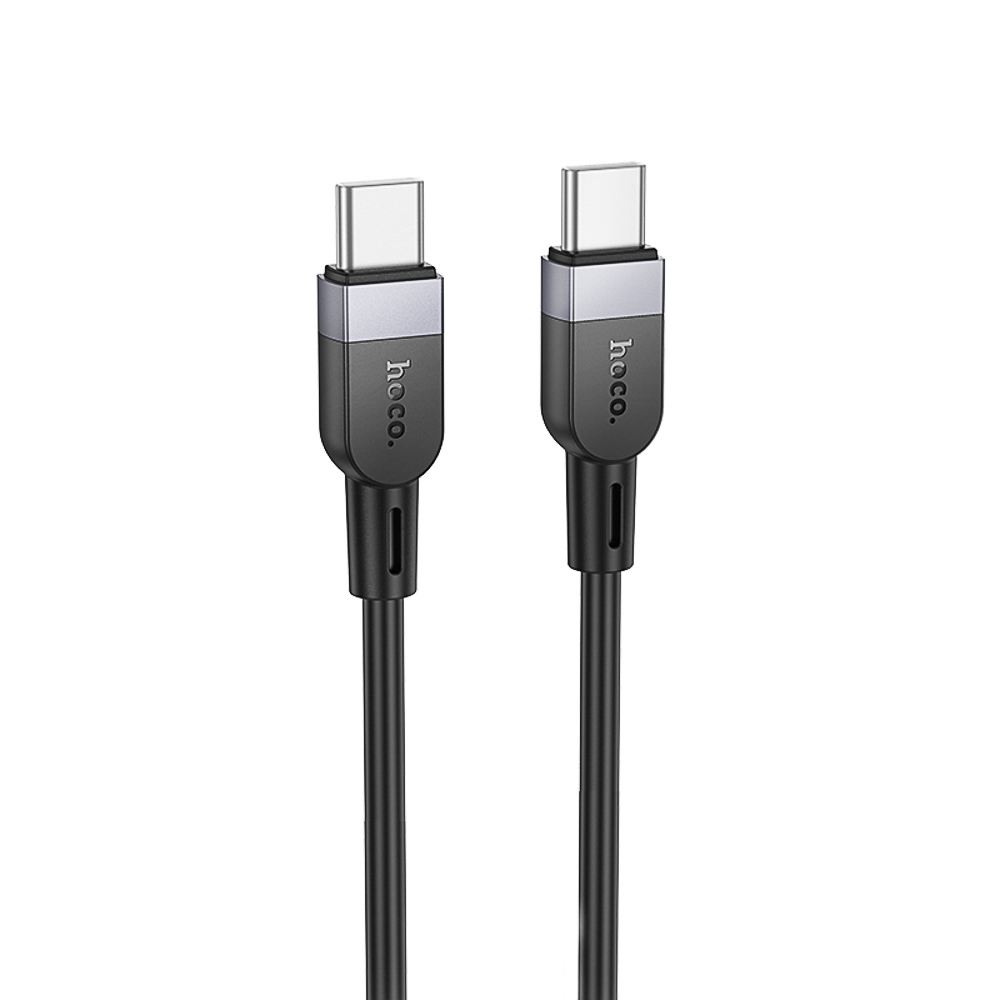 Кабель для зарядки Type C-Type C hoco. модель X109 Energy, 60Вт, 2 м, силикон, черный, арт.№ 931-575