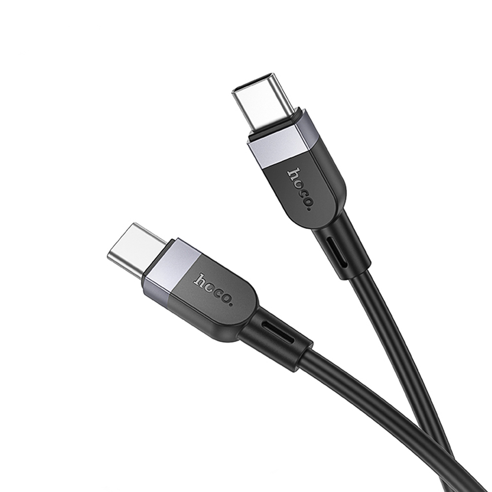 Кабель для зарядки Type C-Type C hoco. модель X109 Energy, 60Вт, 2 м, силикон, черный, арт.№ 931-575