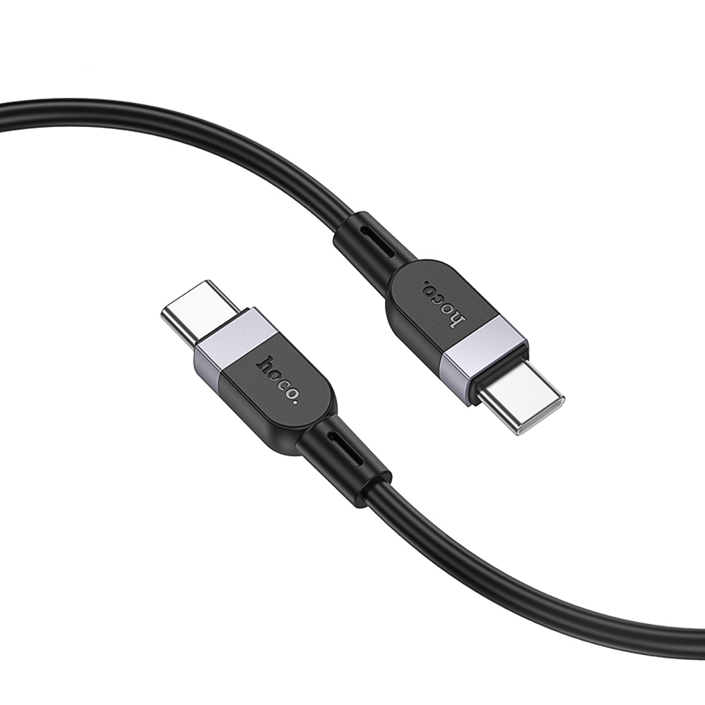 Кабель для зарядки Type C-Type C hoco. модель X109 Energy, 60Вт, 2 м, силикон, черный, арт.№ 931-575
