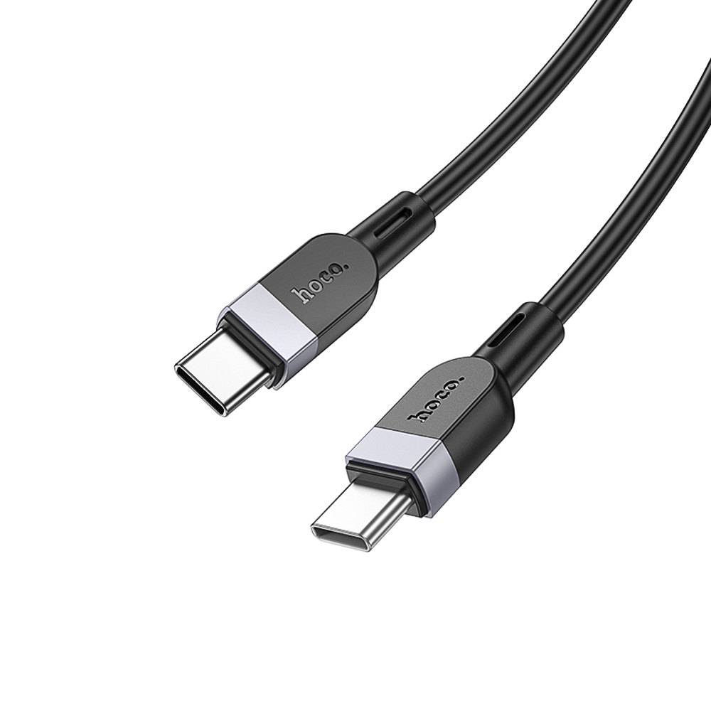Кабель для зарядки Type C-Type C hoco. модель X109 Energy, 60Вт, 2 м, силикон, черный, арт.№ 931-575