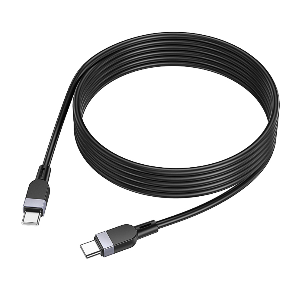Кабель для зарядки Type C-Type C hoco. модель X109 Energy, 60Вт, 2 м, силикон, черный, арт.№ 931-575