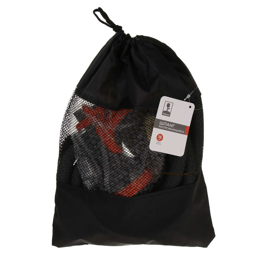 INBLOOM Шланг растягивающийся, 15м, латекс, полиэстер, латунь, арт.№ 168-023