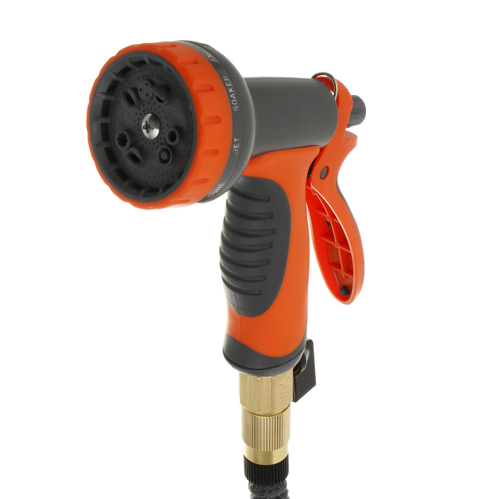 INBLOOM Шланг растягивающийся, 15м, латекс, полиэстер, латунь, арт.№ 168-023