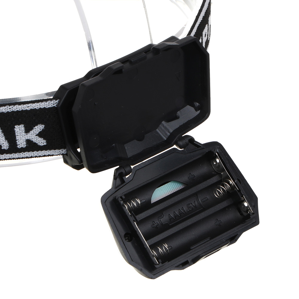 Фонарь налобный тм ЕРМАК, 2 LED+COB, 3 режима, 3хААА, 6х4,6х3,5см, красный свет, арт.№ 221-029