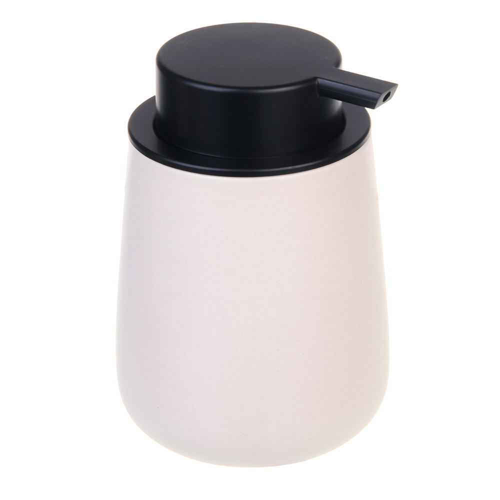 VETTA Дозатор для жидкого мыла, 320 мл, 13x9x9 см, керамика, "Космос", бежевый, арт.№ 478-260