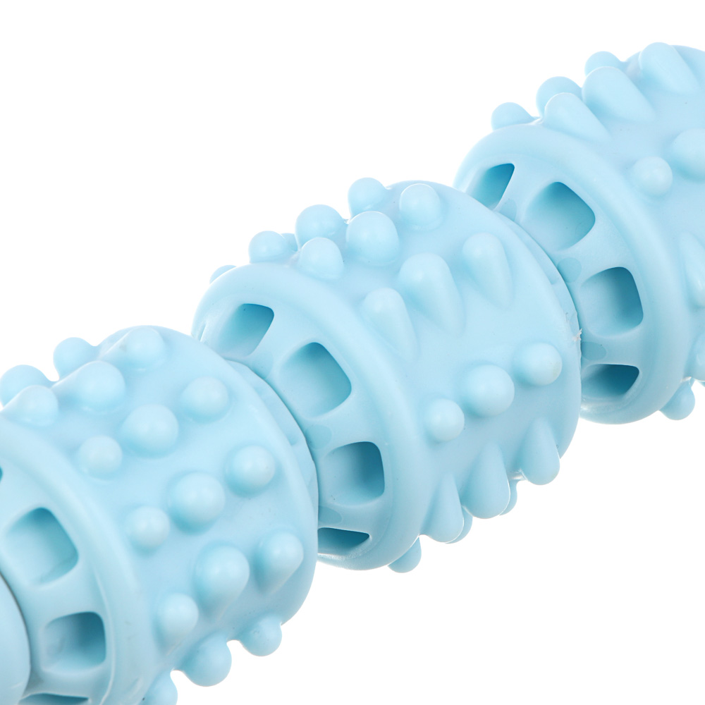 Массажер скалка для тела тм BY SPORT, 33х4см, PP, нерж.сталь, 3 цвета, арт.№ 192-138