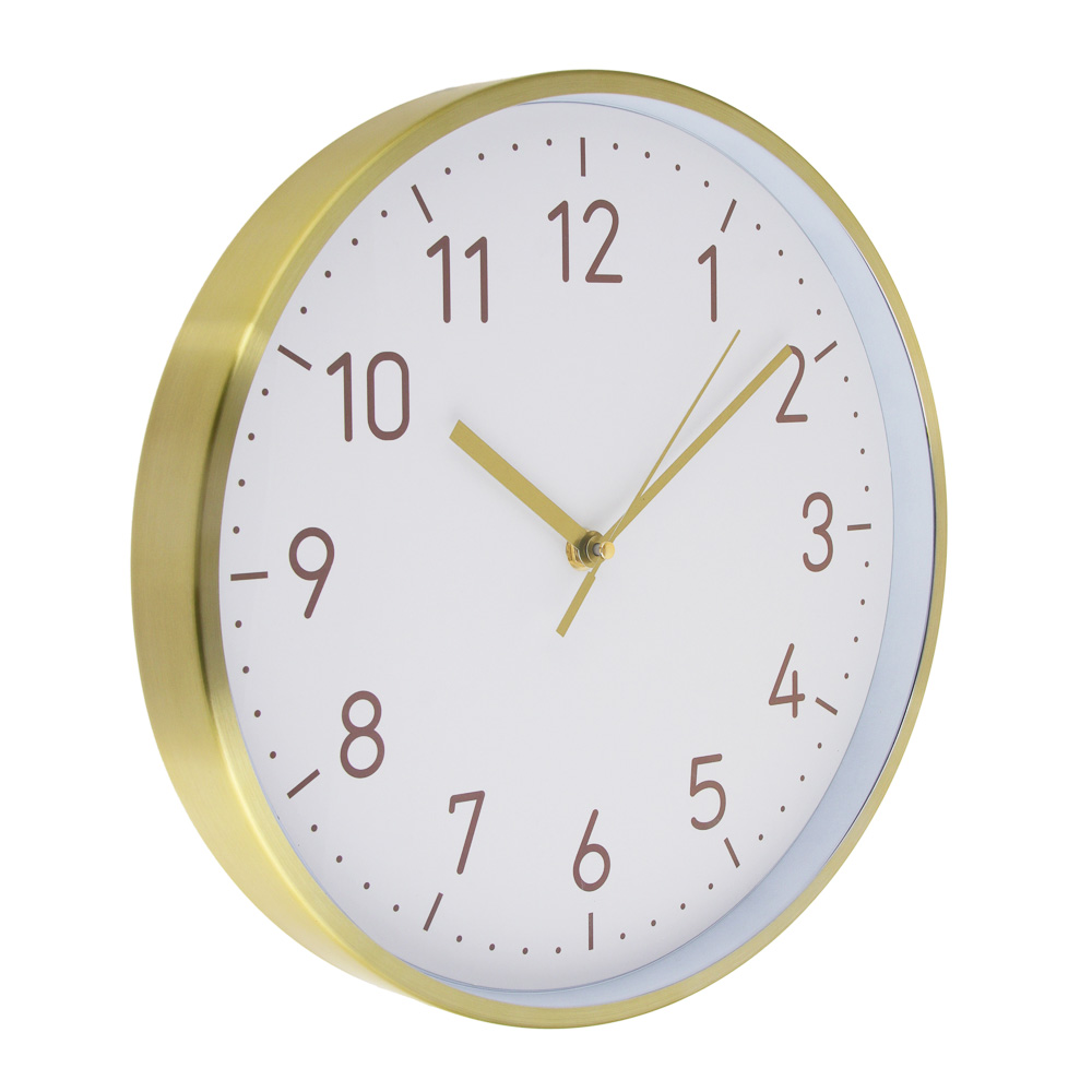 LADECOR CHRONO Часы настенные круглые, металл, d30 см, 1xAA, цвет белый, арт.06-33, арт.№ 581-321