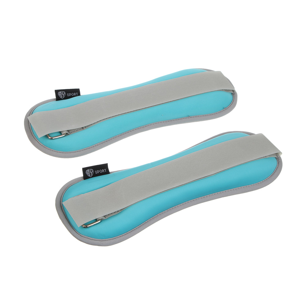 Утяжелители для ног и рук, 2шт по 0,5кг тм BY SPORT, 27x9см, неопрен, металлическая стружка, арт.№ 155-002