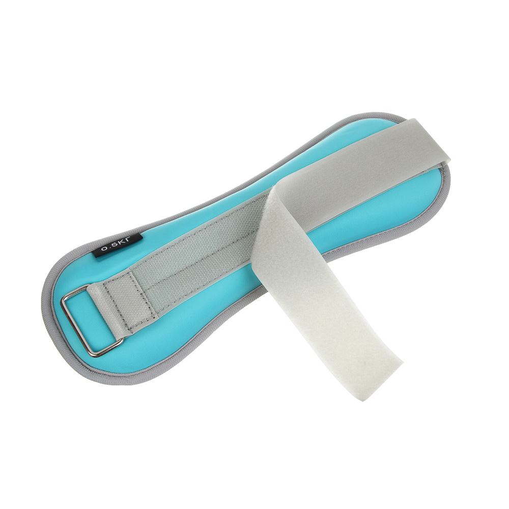 Утяжелители для ног и рук, 2шт по 0,5кг тм BY SPORT, 27x9см, неопрен, металлическая стружка, арт.№ 155-002