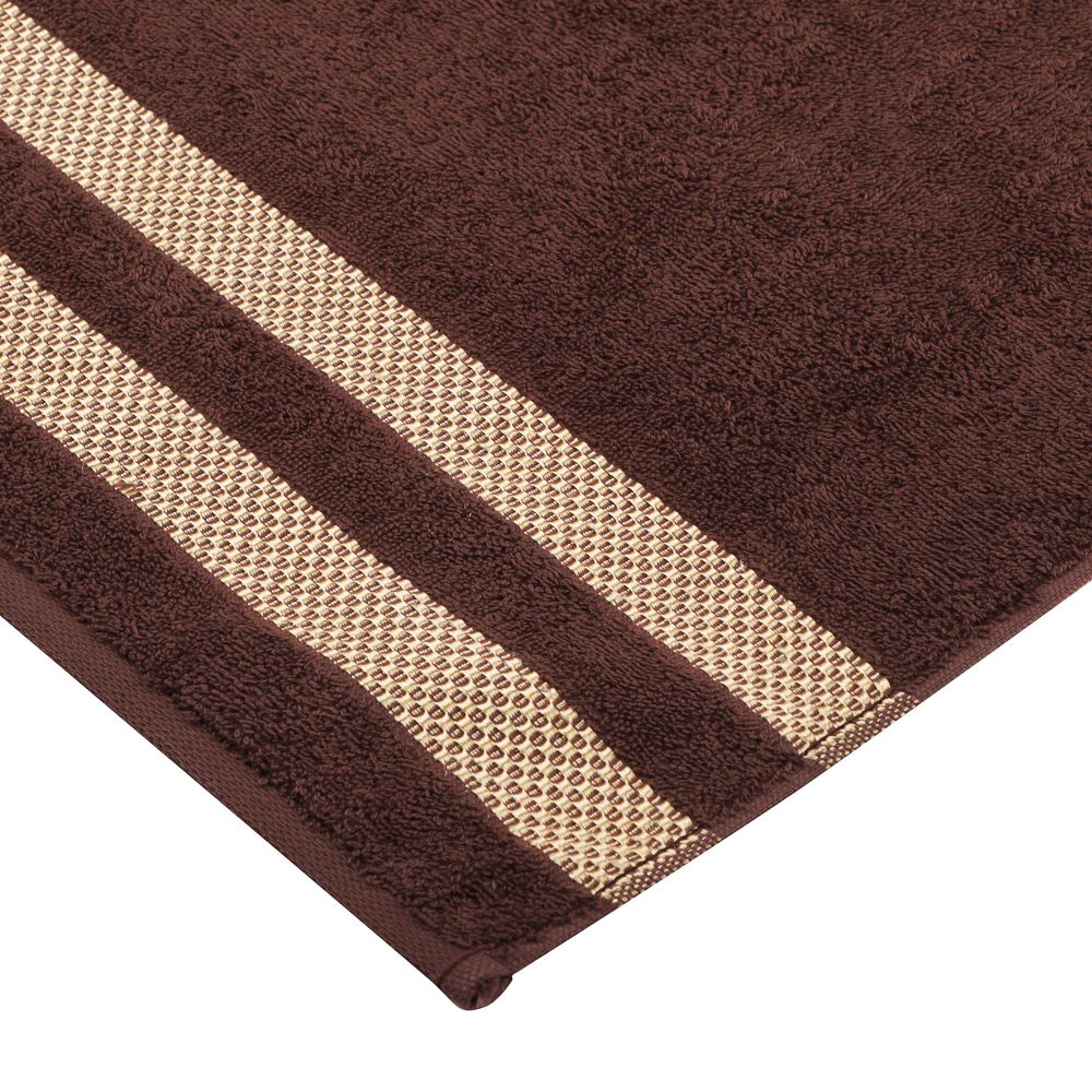 Полотенце махровое 50х90 см PROVANCE Кантри, 100% хлопок, 450 г/м2, коричневый, арт.№ 484-196